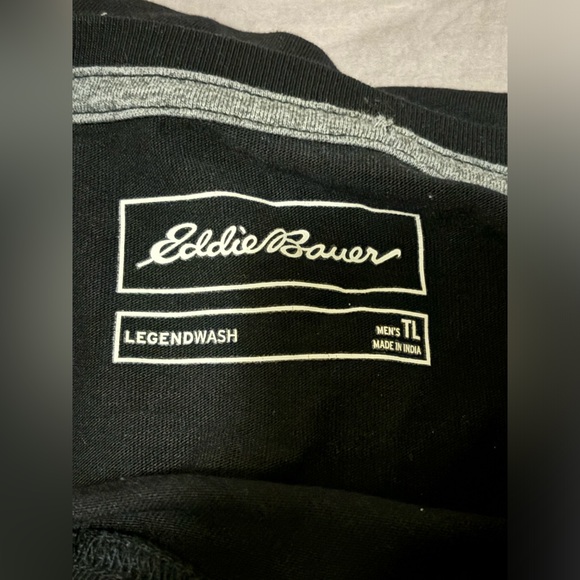 Eddie Bauer Men’s Legend Wash Classic Longsleeve 100% Cotton Tshirt Size L Tall - Picture 3 of 10